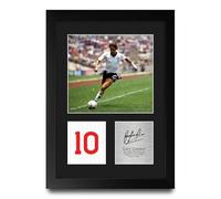 HWC Trading Gary Lineker England Cadeaux imprimés photo autographe signée pour les fans de football et les supporters - A4 Portrait Encadré