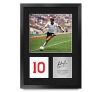 HWC Trading Gary Lineker England Cadeaux imprimés photo autographe signée pour les fans de football et les supporters - A3 Portrait Encadré