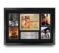 HWC Trading Indiana Jones the Last Crusade Cadeaux imprimés autographes signés, Montage d'affichage de présentation pour les fans de cinéma - A3 Encadré