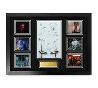 HWC Trading IT Chapter Two Bill Skarsgard Cadeaux imprimés affiche photo autographe signée pour les fans de cinéma - A2 Encadré (ID-006501)