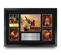 HWC Trading Jean-Claude Van Damme Kickboxer Cadeaux Imprimés Autographe Affichage d’autographes pour les fans de cinéma - A3 Encadré