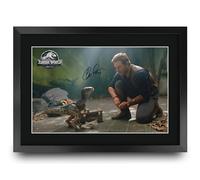 HWC Trading Jurassic World 2 Scene 1 Cadeaux Imprimé Signé Autographe Photo pour les fans de cinéma - A3 Encadré