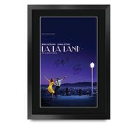 HWC Trading La La Land Cadeaux Imprimé Signé Autographe Photo pour les fans de cinéma - A3 Encadré