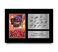 HWC Trading Liverpool Premier League Champions 2019/2020 A4 avec autographe imprimé et autographe pour fans de football Format A4