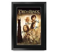 HWC Trading Lord Of The Rings The Two Towers A3 Encadré Signé Image Autographe Imprimé Impression Photo Cadeau D'Affichage Pour Les Amateurs De Cinéma