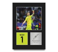 HWC Trading Manuel Neuer Germany Cadeaux imprimés photo autographe signée pour les fans de football et les supporters - A4 Portrait