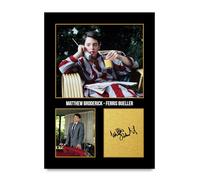 HWC Trading Matthew Broderick Ferris Bueller's Day Off Ferris Bueller Cadeaux Imprimé Signé Autographe Photo pour les fans de cinéma - A4 Impression Uniquement (ID-005902)