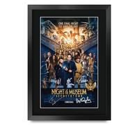 HWC Trading Night at the Museum 3 (2014) Secret of the Tomb Cadeaux imprimés affiche photo autographe signée pour les fans de cinéma - A3 Encadré