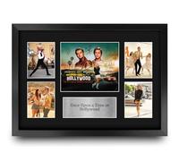 HWC Trading Once Upon a Time in Hollywood Cadeaux imprimés autographes signés, Montage d'affichage de présentation pour les fans de cinéma - A3 Encadré