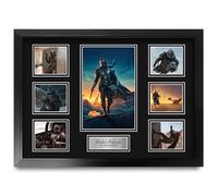 HWC Trading Pedro Pascal The Mandalorian Cadeaux Imprimé Signé Autographe Présentation Photo Montage Affichage pour les fans d’émissions de télévision - A2 Encadré
