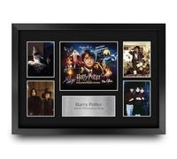 HWC Trading Philosophers Stone Harry Potter Cadeaux imprimés autographes signés, Montage d'affichage de présentation pour les fans de cinéma - A3 Encadré