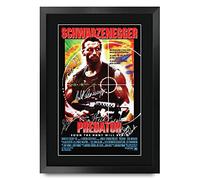HWC Trading Predator Arnold Schwarzenegger Cadeaux Imprimé Signé Autographe Photo pour les fans de cinéma - A3 Encadré