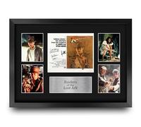 HWC Trading Raiders of the Lost Ark Cadeaux imprimés autographes signés, Montage d'affichage de présentation pour les fans de cinéma - A3 Encadré