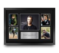 HWC Trading Richard Dean Anderson Stargate SG-1 Cadeaux Imprimé Signé Autographe Présentation Photo Montage Affichage pour les fans d’émissions de télévision - A3 Encadré