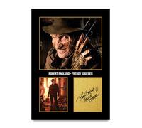 HWC Trading Robert Englund A Nightmare on Elm Street Freddy Kreuger Cadeaux Imprimé Signé Autographe Photo pour les fans de cinéma - A4 Impression Uniquement (ID-005809)