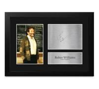 HWC Trading Robin Williams Good Will Hunting Sean Maguire Cadeaux Imprimé Signé Autographe Photo pour les fans de cinéma - A4 Encadré (ID-011929)