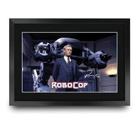 HWC Trading Robocop Scene 1 Ronny Cox Cadeaux Imprimé Signé Autographe Photo pour les fans de cinéma - A3 Encadré