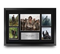HWC Trading Sam Heughan Outlander Cadeaux Imprimé Signé Autographe Présentation Photo Montage Affichage pour les fans d’émissions de télévision - A3 Encadré