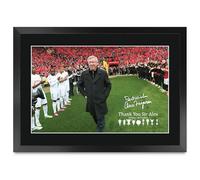 HWC Trading Sir Alex Ferguson Red Devils Cadeaux imprimés photo autographe signée pour les fans de football et les supporters - A3 Encadré (ID-009305)
