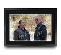 HWC Trading Sons of Anarchy Scene 1 Cadeaux Imprimé Signé Autographe Photo pour les fans de télévision - A3 Encadré