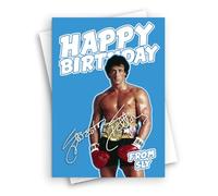 HWC Trading Sylvester Stallone Carte d'anniversaire pour les fans de Rocky