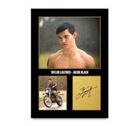 HWC Trading Taylor Lautner Twilight Jacob Black Cadeaux Imprimé Signé Autographe Photo pour les fans de cinéma - A4 Impression Uniquement (ID-006023)