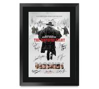 HWC Trading The Hateful Eight 2015 Samuel L. Jackson Cadeaux imprimés affiche photo autographe signée pour les fans de cinéma - A3 Encadré (ID-009244)