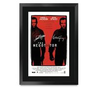 HWC Trading The Negotiator 1998 Samuel L. Jackson Cadeaux imprimés affiche photo autographe signée pour les fans de cinéma - A3 Encadré (ID-009247)