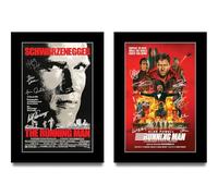 HWC Trading The Running Man Collection Cadeaux Ensemble d’affiches imprimées Photo autographe signée pour les fans de cinéma (ID-004327) - A4 Impression Uniquement