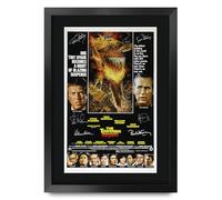 HWC Trading The Towering Inferno 1974 Steve McQueen, Paul Newman Cadeaux imprimés affiche photo autographe signée pour les fans de cinéma - A3 Encadré