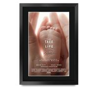 HWC Trading The Tree of Life 2011 Brad Pitt Cadeaux imprimés affiche photo autographe signée pour les fans de cinéma - A3 Encadré