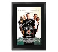 HWC Trading The Whole Nine Yards 2000 Bruce Willis Cadeaux imprimés affiche photo autographe signée pour les fans de cinéma - A3 Encadré (ID-009250)