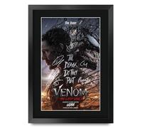 HWC Trading Venom 3 (The Last Dance) 2024 Cadeaux imprimés affiche photo autographe signée pour les fans de cinéma - A3 Encadré
