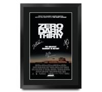 HWC Trading Zero Dark Thirty Poster de Film Autographes Imprimés Encadré A3 Ca