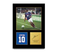 HWC Trading Zinedine Zidane France Cadeaux imprimés photo autographe signée pour les fans de football et les supporters (ID-004351) - A4 Impression Uniquement