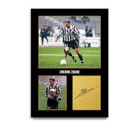 HWC Trading Zinedine Zidane Juventus Cadeaux imprimés photo autographe signée pour les fans de football et les supporters (ID-004348) - A4 Impression Uniquement