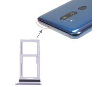 HWDZ TTYJJ Tiroir de carte SIM + Tiroir de carte SIM/Micro SD pour L G G7 ThinQ G710 G710EM G710PM G710VMP G710ULM (Argent)