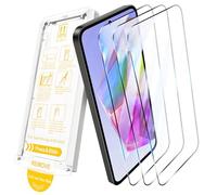 HWeggo pour Samsung Galaxy A36/A56 5G Film de Protection D'écran avec 3 Packs, Installation Facile avec Cadre D'alignement Pull Strip, HD Clear 9H Hardness Tempered Glass Film