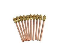 HWEIH 10 vannes 1/4 pouces SAE X 1/4 pouces OD X 4 pouces pièces de refroidissement de noyau de tige à courant alternatif