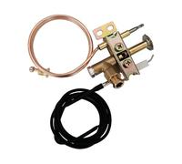 HWEIH Brûleur pilote de friteuse à gaz avec fil piézo de 900mm et capteur de Thermocouple, assemblage de rechange de poêle à filetage M9x1