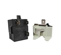 HWEIH Démarreur PTC noir TY-QZ-003/protection contre les surcharges, 2 prises noires, sans alimentation, for accessoires de réparation de compresseur de réfrigérateur(Butterfly Set)