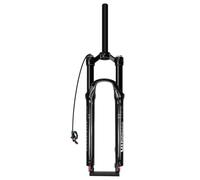 HWEVDHJ 26/27.5/29 Pouces Fourche À Suspension VTT Fourche À Air Voyage 120mm Fourches Avant De Vélo Frein À Disque 1-1/8" Droite/Conique QR 9 * 100mm(Black Straight,29")