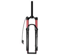 HWEVDHJ 26/27.5/29 Pouces Fourche À Suspension VTT Fourche À Air Voyage 120mm Fourches Avant De Vélo Frein À Disque 1-1/8" Droite/Conique QR 9 * 100mm(Red Straight,27.5")