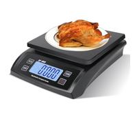 HWEVDHJ Balance de cuisine numérique 30 kg - Grande balance alimentaire pour la cuisson et la cuisson - Balance numérique pour pain avec écran LCD - Balance de comptage pour le commerce - Noir