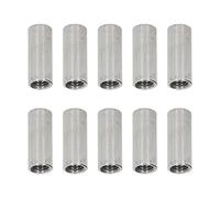 HWGING 10 Pièces écrous D'accouplement Ronds 304 Ensemble D'écrous D'accouplement Cylindriques à Filetage Femelle en Acier Inoxydable