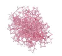 HWGING 100 Pièces Trombones Mignon étoile Forme Métal Placage Surface Brillante Petits Trombones pour Bureau école Maison