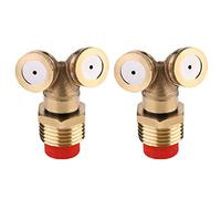 HWGING 2pcs en Laiton Brassage de Buse de Buse Tête de Tête en Laiton en Laiton pour L'irrigation du Jardin Humidification Agricole Toit Refroidissement Arrosage de Serre