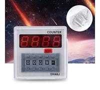 HWGING Compteur Numérique DH48JA - Relais de Compteur Numérique 24 V/220 V Affichage LED 1999900 11 Broches (#2)