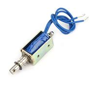 HWGING Contrôle D'automatisation 6/12/24V DC 300mA DC, électro-aimant à Traction 5N, Plage Rétractable 10mm (6V)