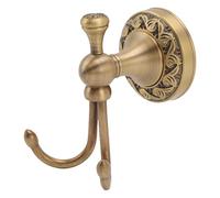 HWGING Crochet pour Peignoir en Laiton et Acier Inoxydable, Crochet Mural Délicat à Double Griffe pour Vêtements de Salle de Bain et de Salon